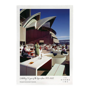 For the 50 year anniversary of the Sydney Opera House, these limited edition tea towels will be sure to brighten up your kitchen while you step back time.
The Harbour Restaurant at the Sydney Opera House, picture...