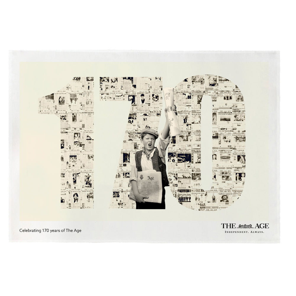 170 Years of The Age - Tea Towel