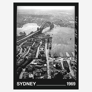 Sydney Harbour from the air, 16 January 1969. Photography by Harry Martin.