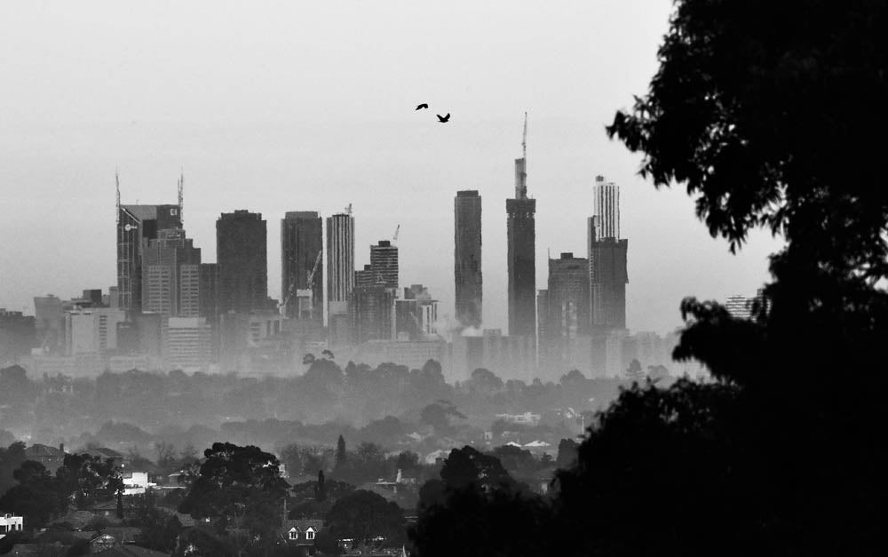 Melbourne city from Doncaster, 2017