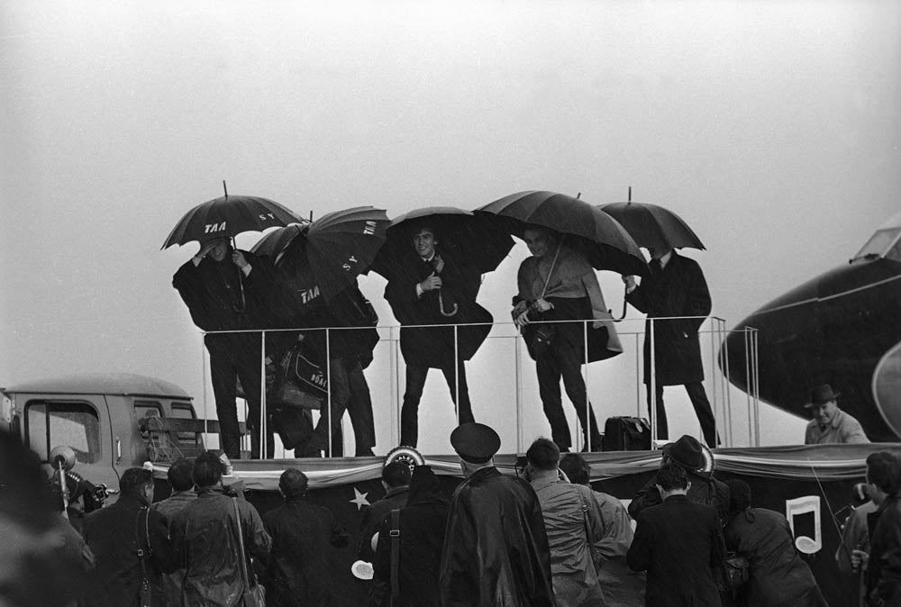 The Beatles arrive in Sydney, 1964