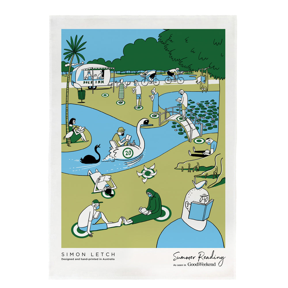 Summer Reading Parkside - 2020 - Tea Towel